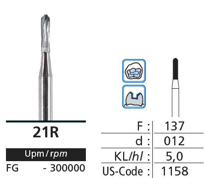 Carbide burs Amal Cut 6pcs