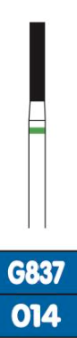   Cutting burs 837 Diamond-like carbon (DLC) Box of 5