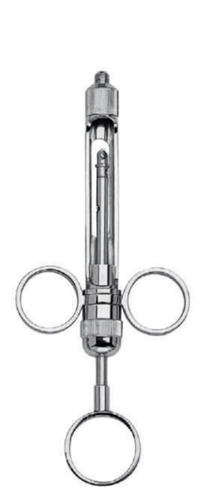 Aspirating syringe 