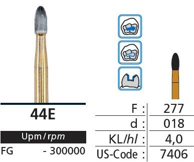 Carbide finishing burs 6pcs