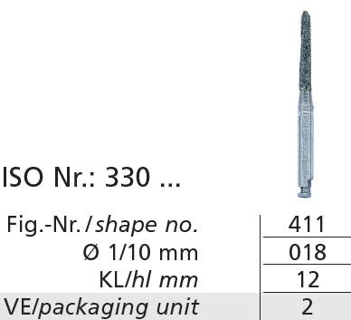 Diamond coated bone cutters 2 pcs 