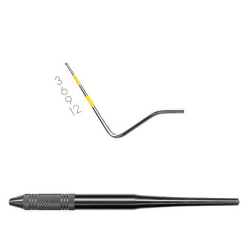 Probes # 12, Single End, Yellow, EagleLite Resin Handle