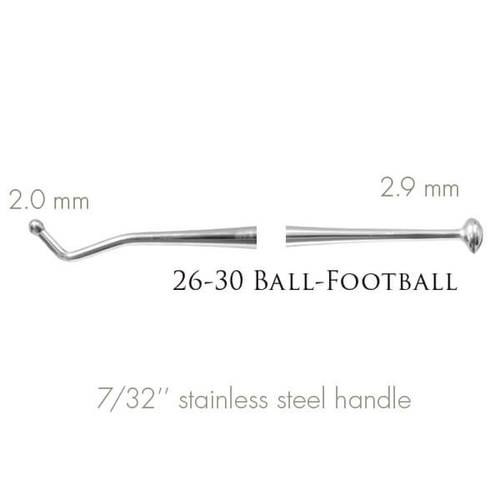 Composite Burnisher 26/30 Ball/Football, Posterior, Standard
