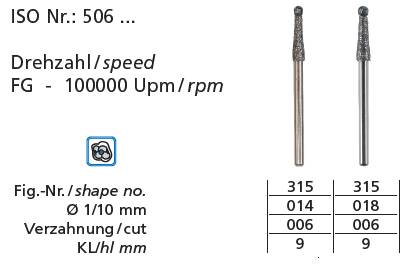  Endo access burs 2pcs