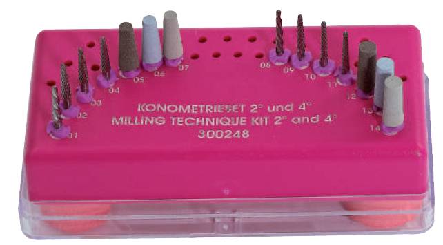 MILLING TECHNIQUE KIT 2° and 4°