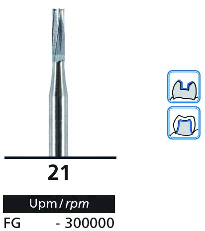 Carbide burs #21  6pcs 