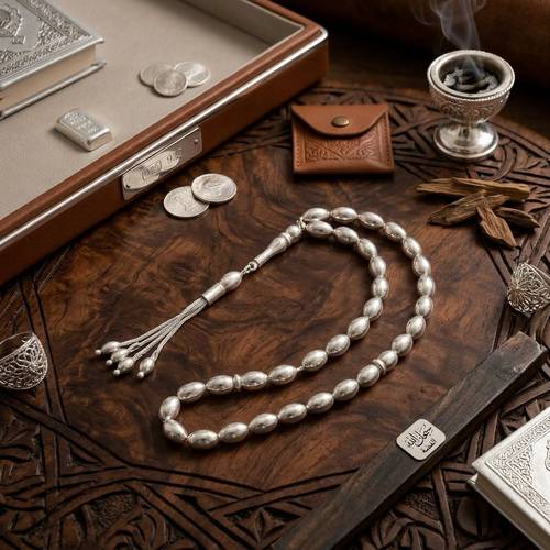 سبح فضية عيار 925