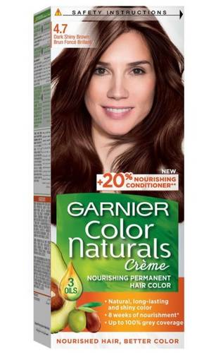 Garnier Dark Shiny Brown –غارنييه بني غامق لامع 4.7