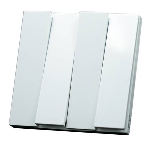 switch 4gang 1way ( 7*7 ) F.C piano - white