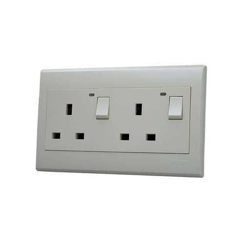SOCKET 13A WITH KEY ( 7*14 ) VPON VISION - PEARLY