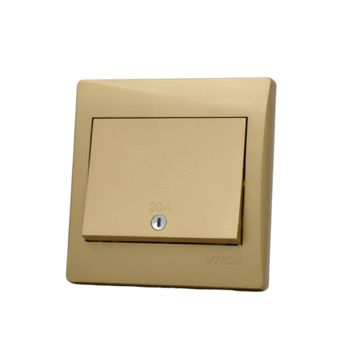 SWITCH HEATER 20A ( 7*7 ) VPON STAR - GOLD