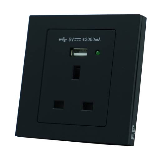فيش اف سي بيانو مربع A13 مع USB ( 7*7 ) - اسود