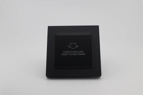 مفتاح اف سي سمارت ( واي فاي / بلوتوث ) دائرة كهربائية اسود ( GLASS )