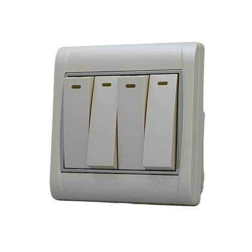 switch 4gang 2way ( 7*7 ) VPON VISION - PEARLY