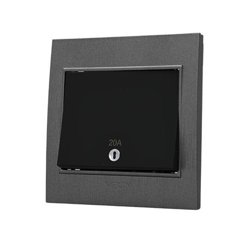 SWITCH HEATER 20A ( 7*7 ) VPON GLORY - SILVER