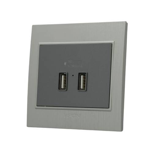 SOCKET 2 USB PORT ( 7*7 ) VPON GLORY - OILY