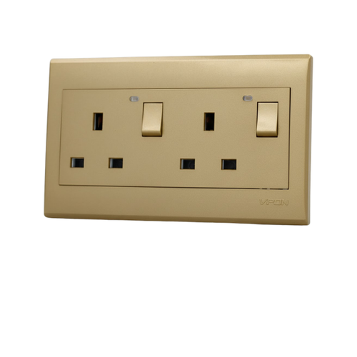 SOCKET 13A WITH KEY ( 7*14 ) VPON STAR - GOLD