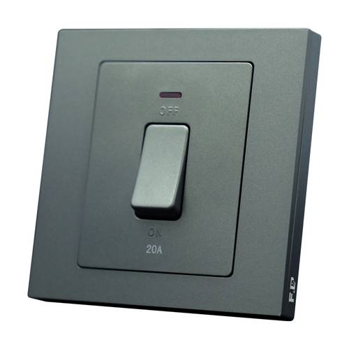 SWITCH HEATER 20A ( 7*7 ) F.C piano - GRAY