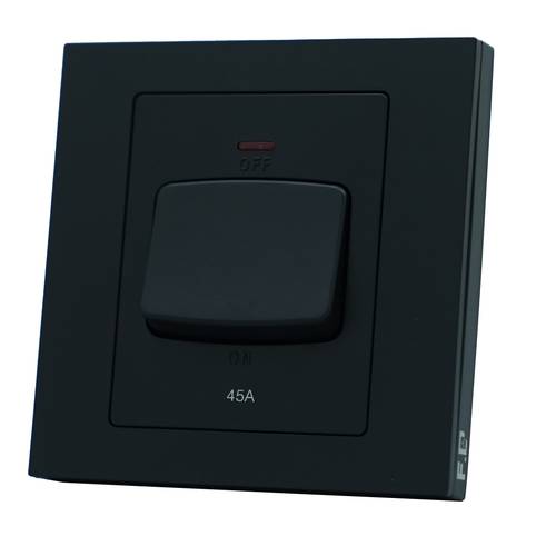 SWITCH A.C 45A ( 7*7 ) F.C piano - Black
