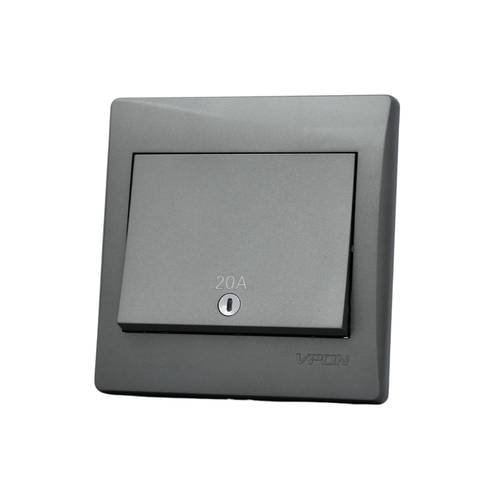 SWITCH HEATER 20A ( 7*7 ) VPON STAR - GRAY