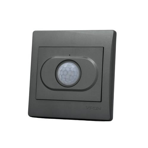 حساس حركة جداري 100W فيبون ستار ( 7*7 ) - رمادي