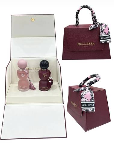 مجموعة عطر سنس شنطة باللون البرغندي 100 مل
