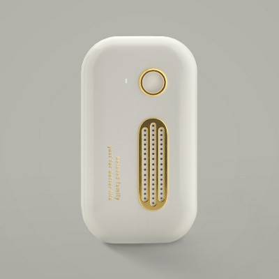 جهاز تنقية الهواء ومزيل الرائحة صغير قابل لإعادة الشحن USB في غرفة النوم والمكتب والثلاجة / أبيض