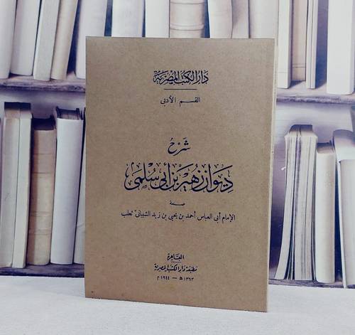 شرح ديوان زهير بن ابي سلمى/ تأليف الامام احمد يحيى زيد الشيباني ثعلب