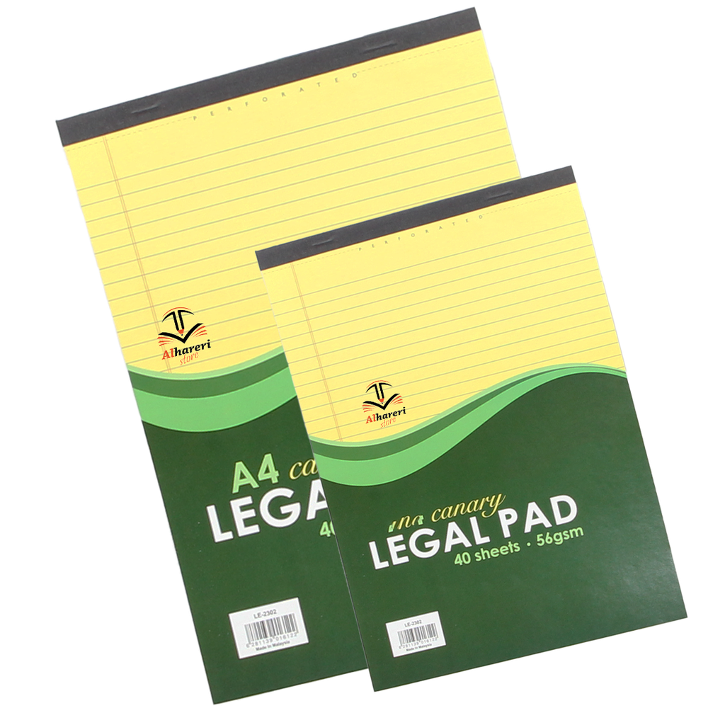 Legal PAD 40 sheet 56gsm A5 and A4