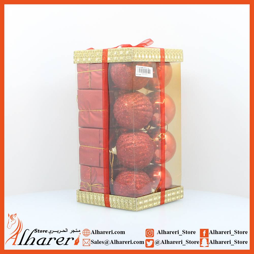 اطقم كرات واشكال زينة للاعياد والمناسبات 