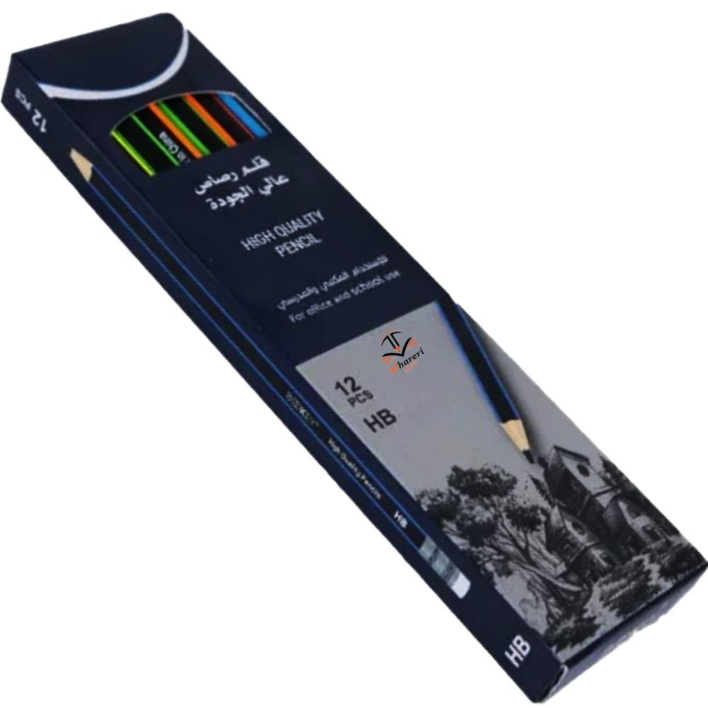 Wooden HB2 Pencils Set of 12 Pieces BQ-2030