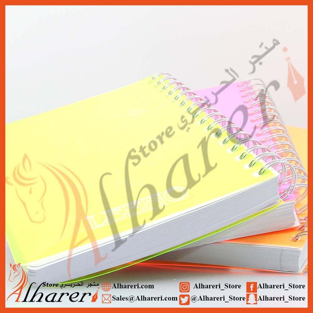 Notebook plastic PVC Cover 150 sheets A5 Arabic