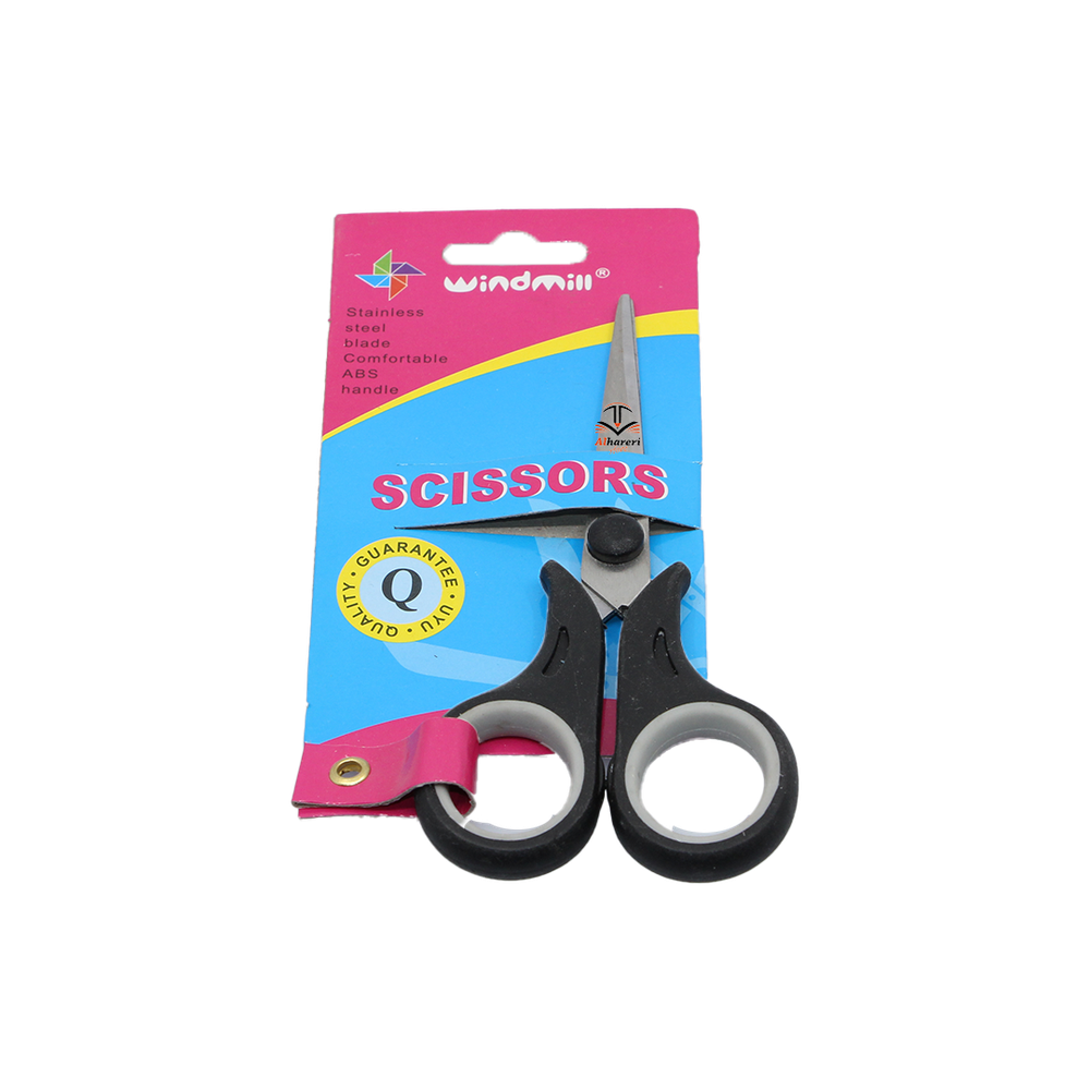 Economical metal scissors small plastic handle
