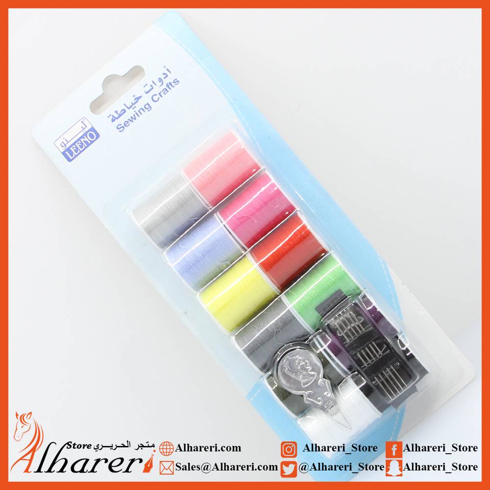 Set 12 sewing thread Multi Colors With sewing needles