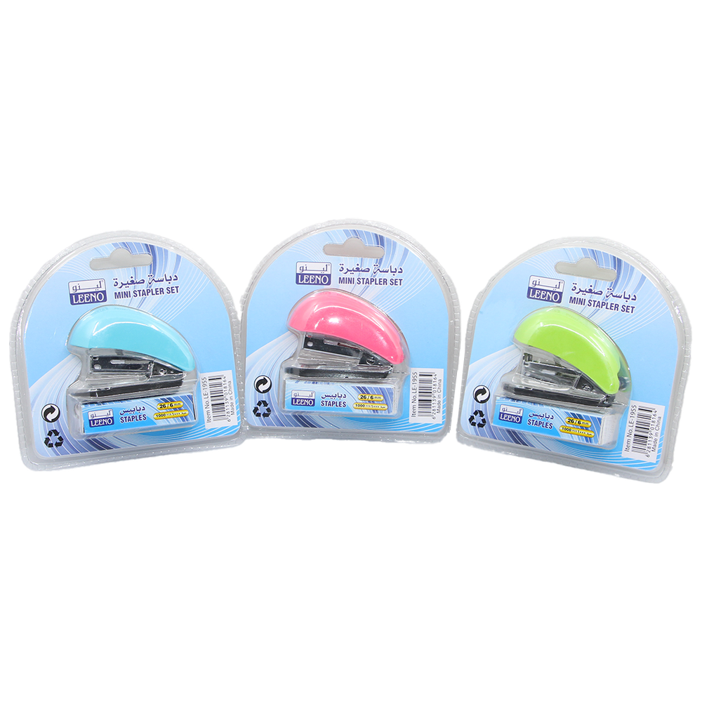 Mini Plastic Stapler Set With Staples LE-1955