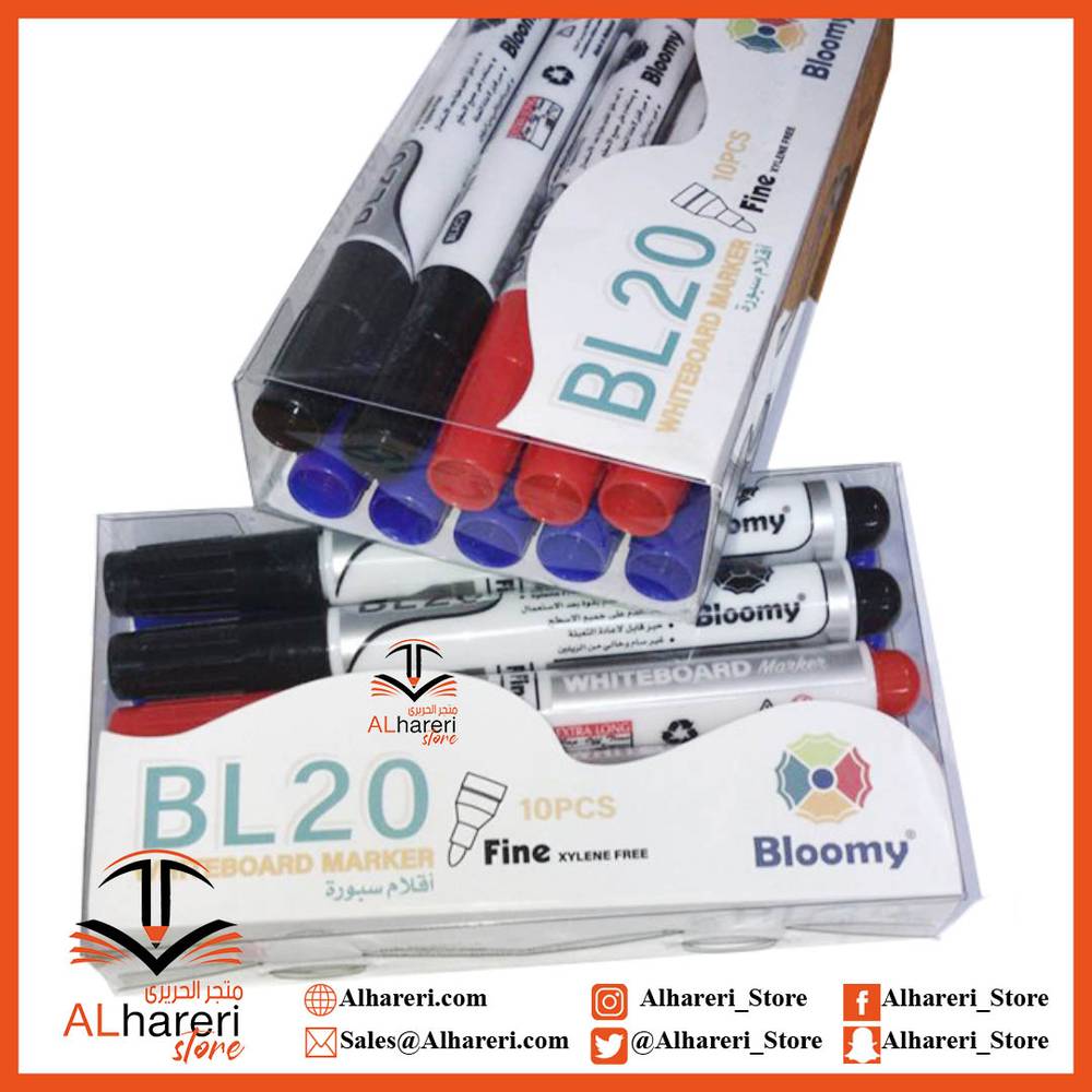 اقلام ماركر سبورة طقم 10 حبة BL-1001