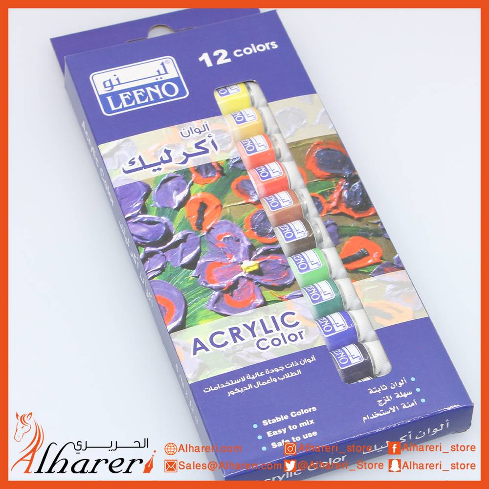 Set of 12 acrylic colors 6 ml