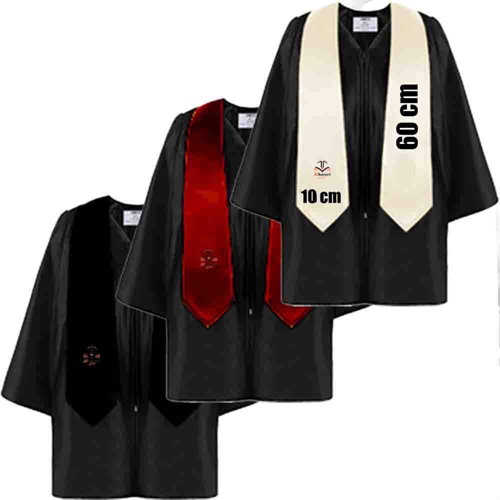 Premium Satin Graduation Stole for Kids | 60cm | Heat Transfer Printable