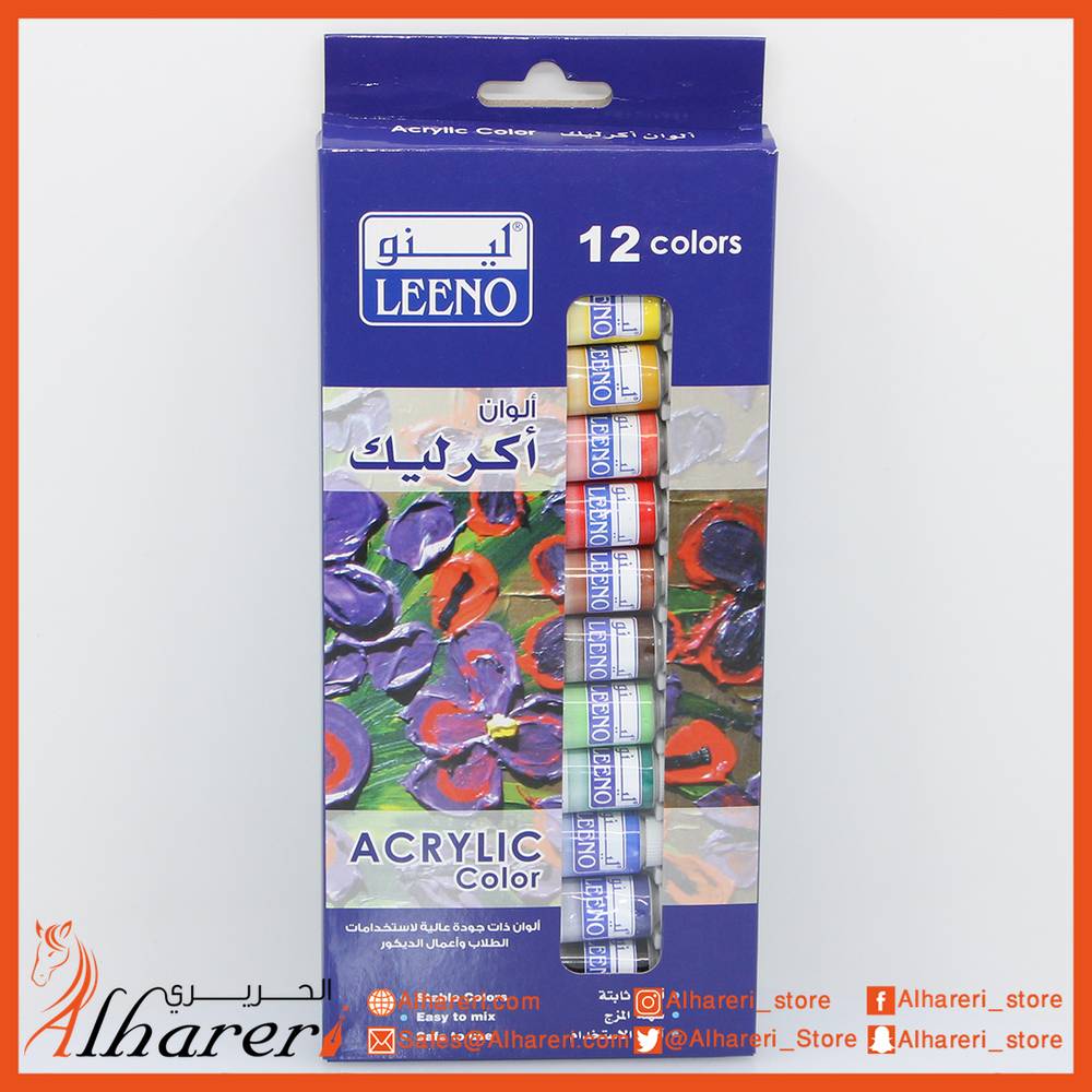 Set of 12 acrylic colors 6 ml