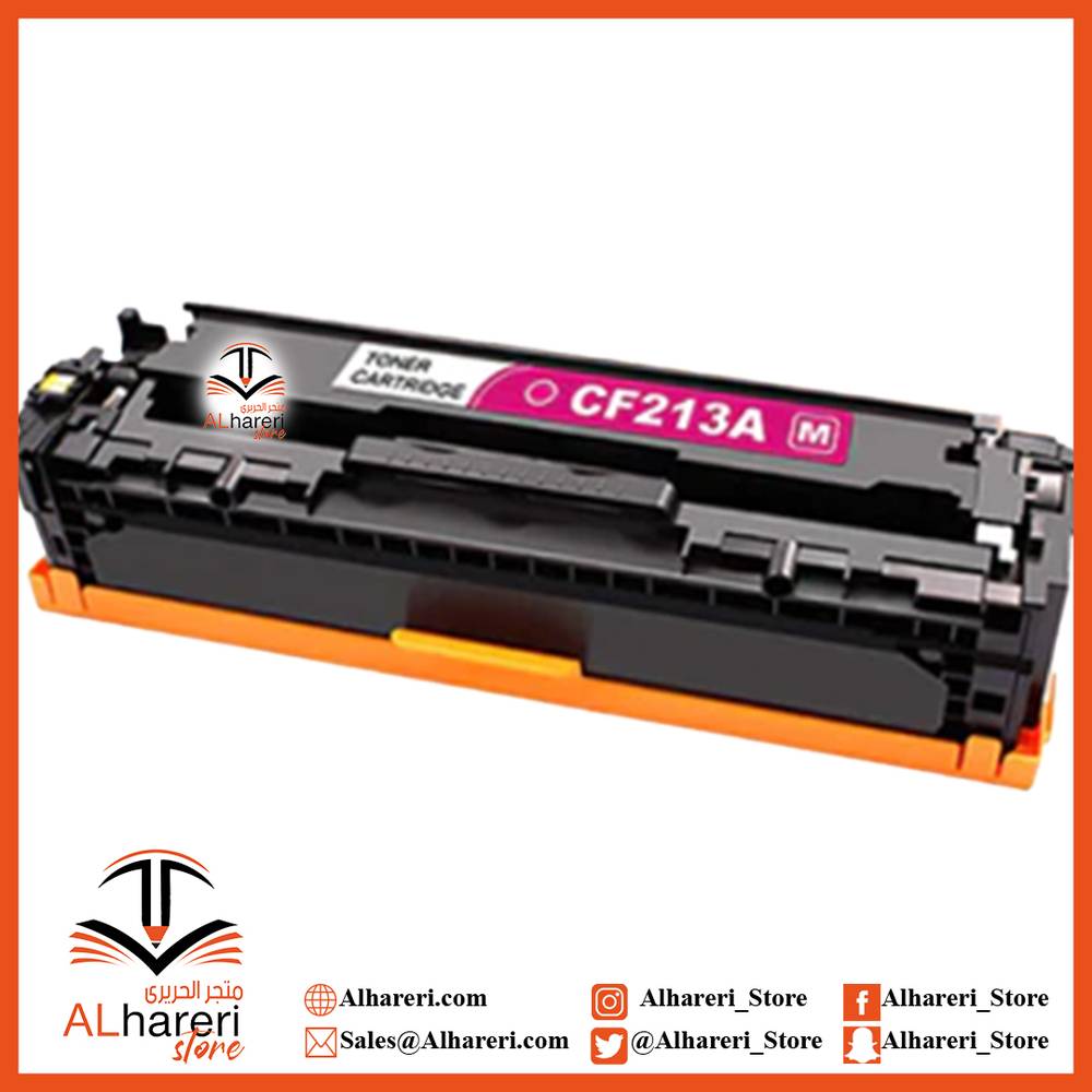 مسحوق حبر تونر طابعة كانون CF213A أرجواني