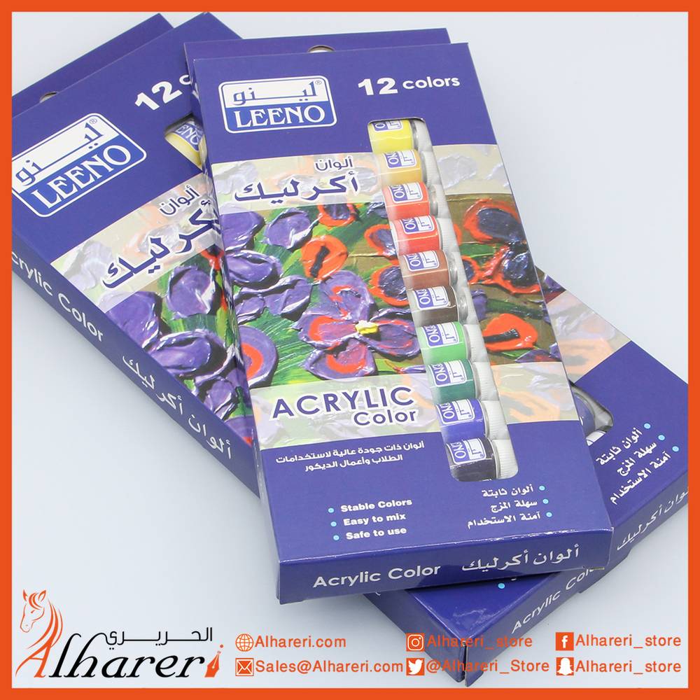 Set of 12 acrylic colors 6 ml