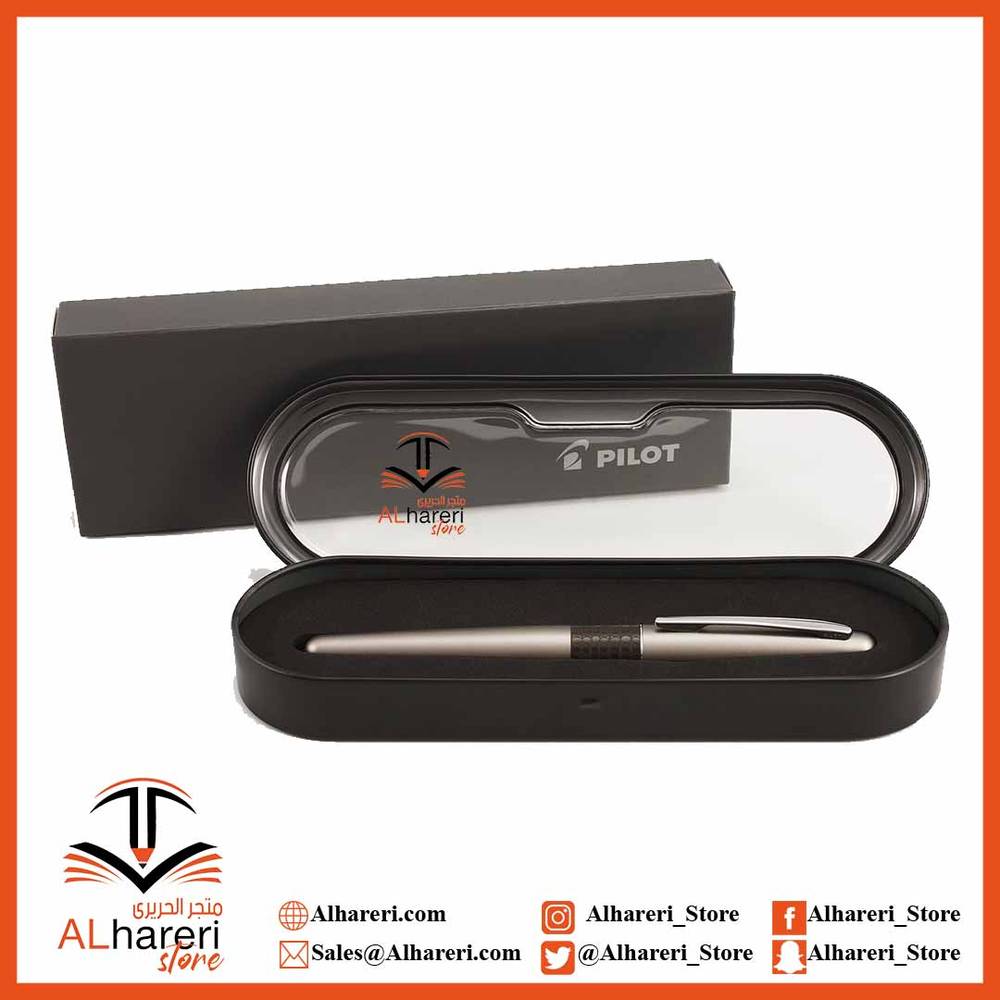 قلم بايلوت فخم ريشة حبر سائل اسطوانة ذهبية FP-MR2-M-LZD