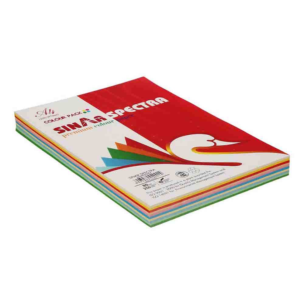 ورق طباعة متعدد الألوان 250 ورقة - 80 جم Sinar Spectra