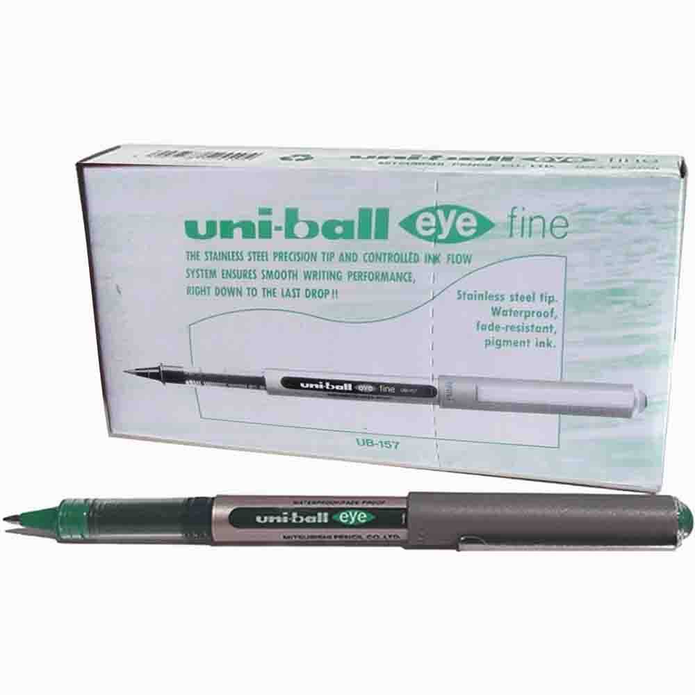يوني بول قلم حبر سائل أخضر 0.7 ملم eye fine MI-UB157-GE | درزن 12 حبة