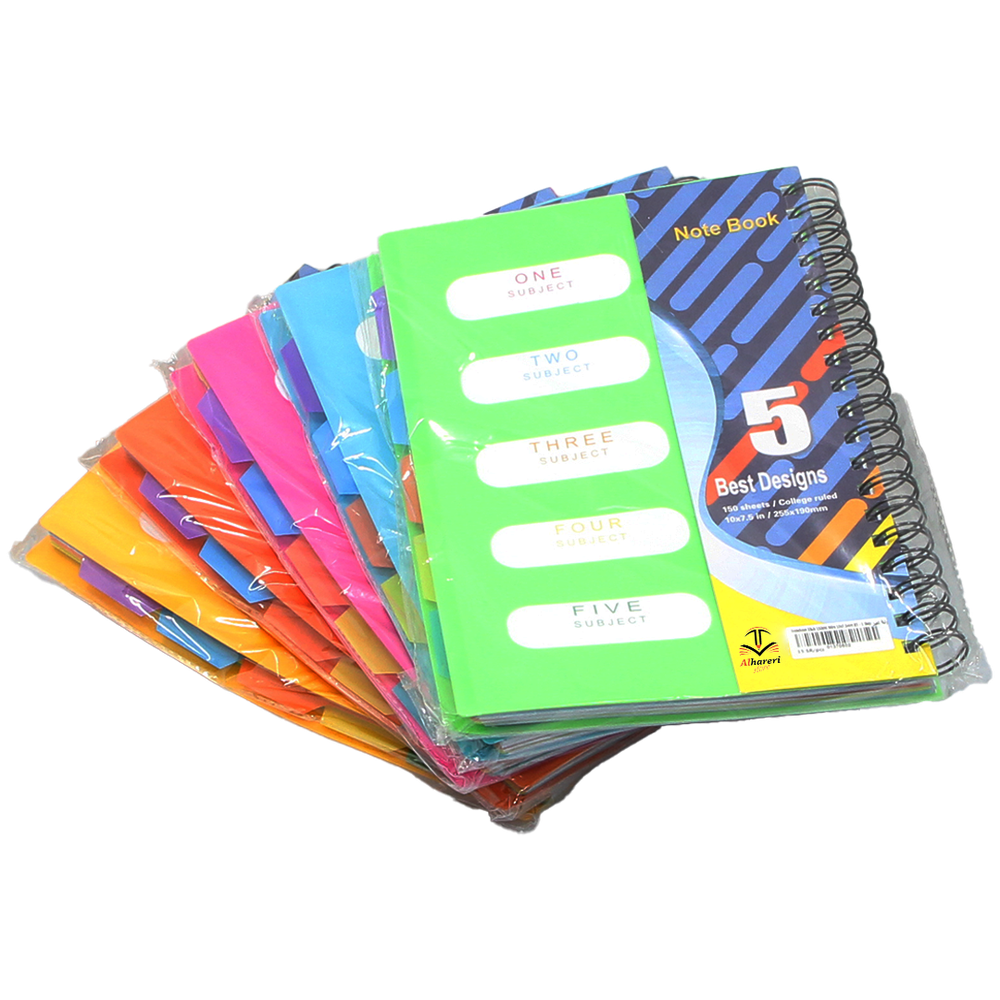 NOTEBOOK 5 SUBJECT WIRE B5 150 Sheets