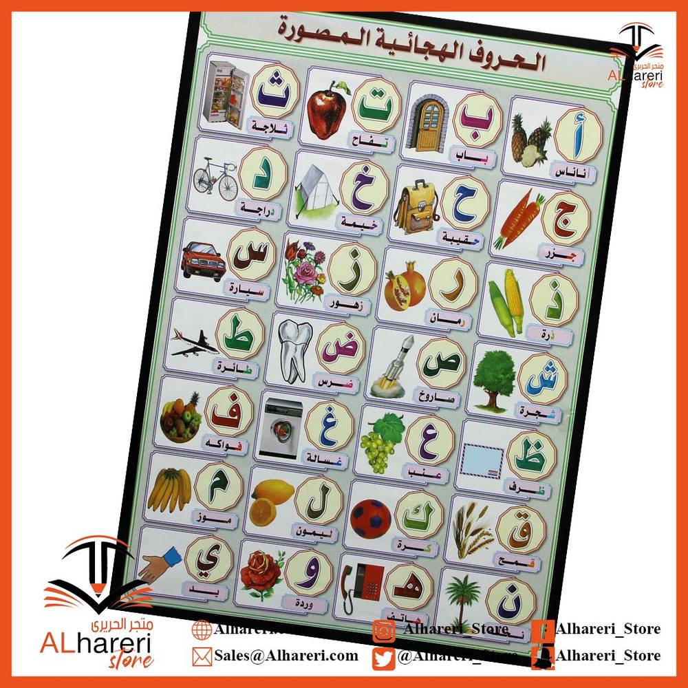 Alphabets as a Wall paper teaching aid 50X70cm