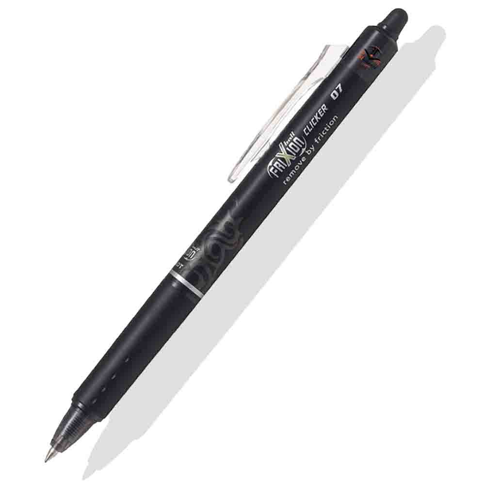 Pilot FriXion Clicker Erasable Gel Pen Black 0.7mm BLRT-FR7-B