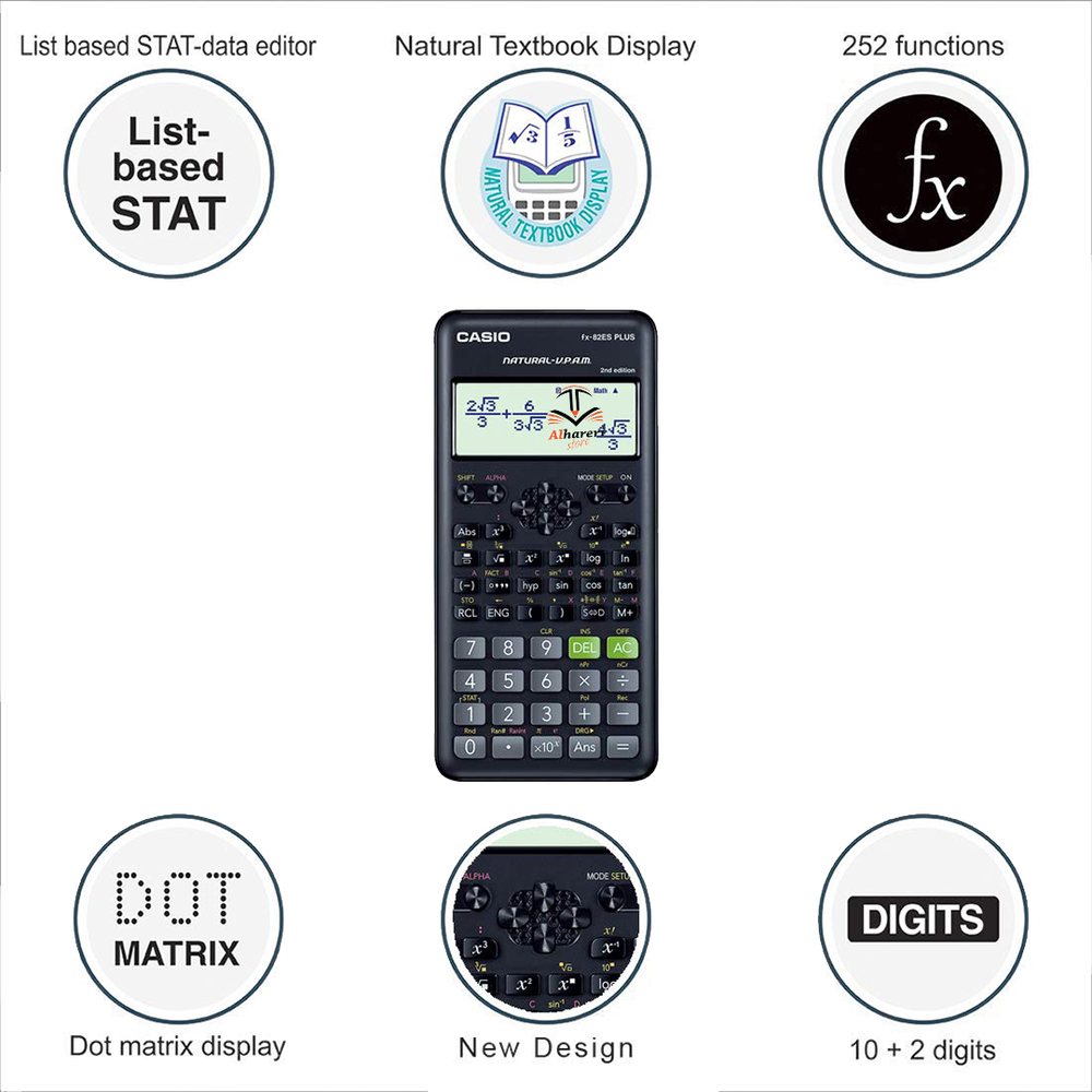 Fx-82ES PLUS Scientific Digital Calculator - Casio