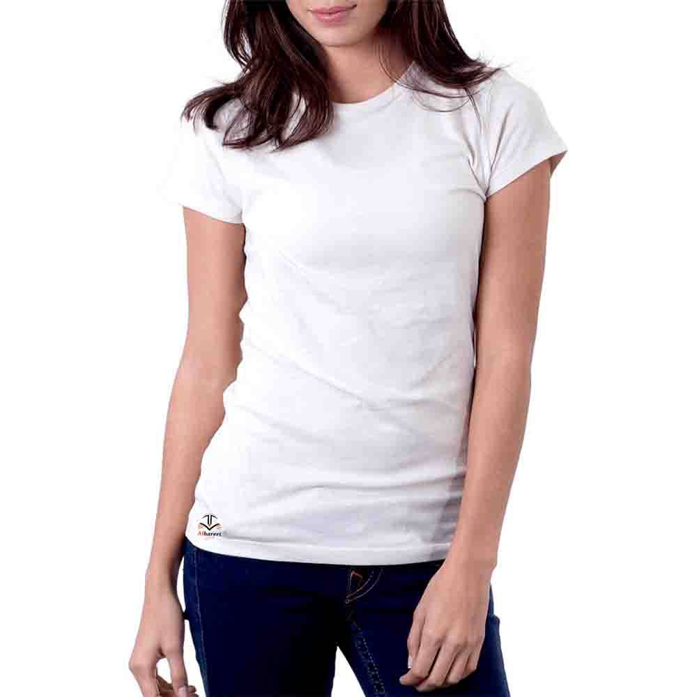 White Polyester T-Shirt | Women’s Sizes | Heat Transfer Printable