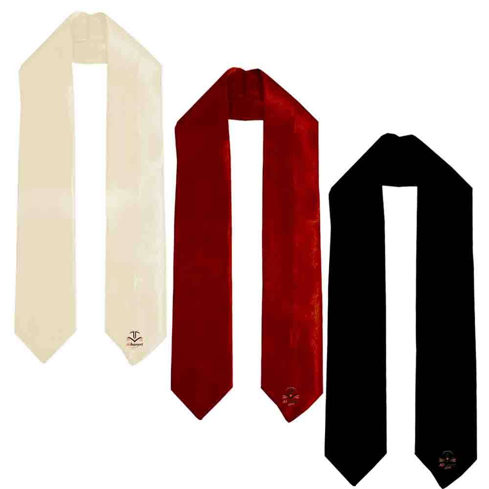 Premium Satin Graduation Stole for Kids | 60cm | Heat Transfer Printable